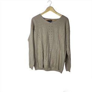 Vintage Daniel Hechter Wool Silk Angora Knit Sweater Cream